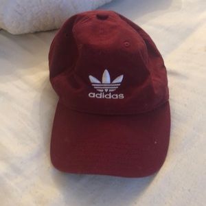 maroon adidas baseball hat
